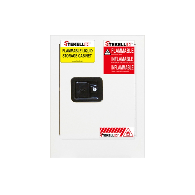 Противопожарный шкаф безопасности, 4 галлона, белый, ручная/закрывающаяся дверь (4 гал /15 л)