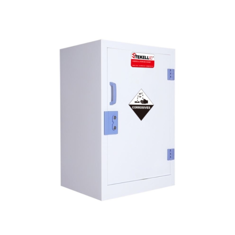 Рр прочный коррозионный шкаф для хранения, белый, однодверный тип (12 гал /45 л)