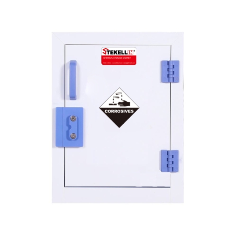 Рр прочный коррозионный шкаф для хранения, белый, однодверный тип (4 гал /15 л)