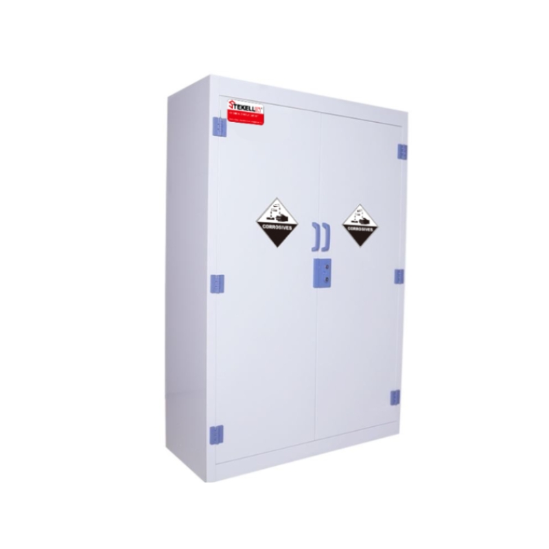 PP прочный коррозионный шкаф для хранения, белый, однодверной тип (60 Gal/227L)