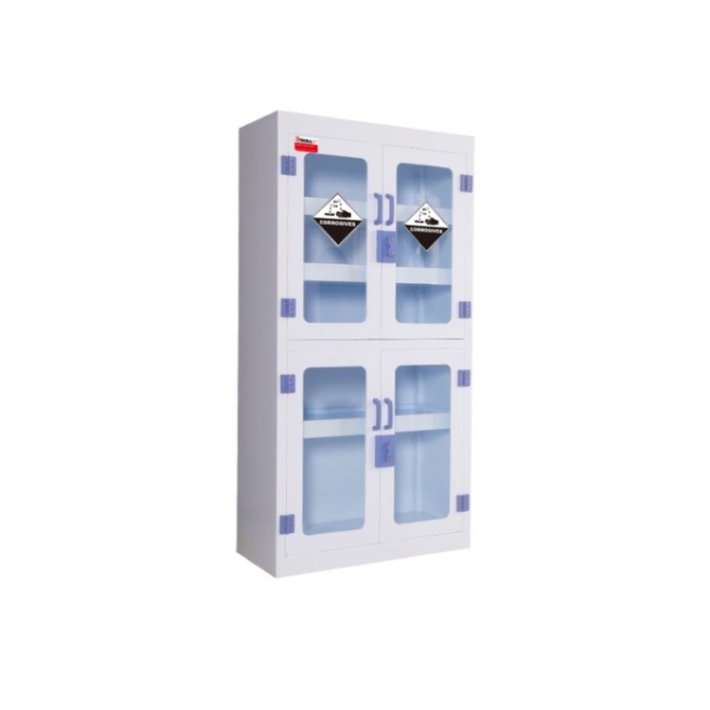 Рр аптечка/реагент хранения шкаф, белый, четыре двери типа, с 4 видимыми окнами