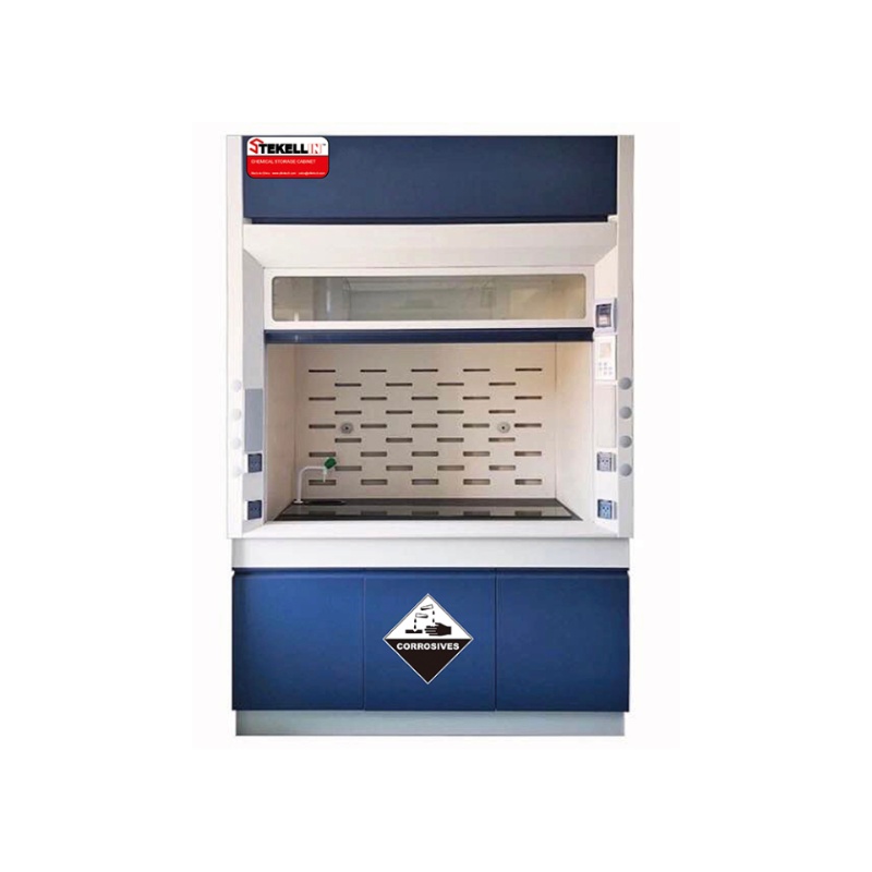 Металлический вытяжной капот, с трубой, для 1-3 сотрудников лаборатории