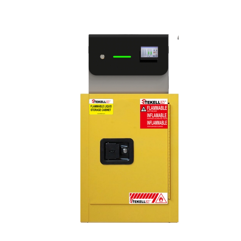 Портативная смарт-фильтрующая коробка, автономное фильтрующее оборудование для химических шкафов хранения, черно-белый цвет, с экраном